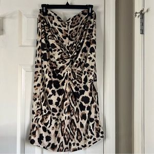 Leopard Print Pencil Skirt